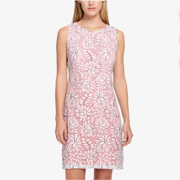 Tommy Hilfiger Dresses & Skirts - Tommy Hilfiger Floral Pink Sleeveless Dress